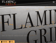 Tablet Screenshot of flaminggrills.com